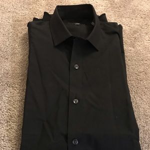 Bar III Black Slim Fit Dress Shirt